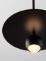 Preview: Nova Luce LED Pendelleuchte Edem 8W warmweiss 3000K Schwarz Stahl Aluminium Ø30cm 9870043