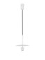 Preview: Nova Luce LED Pendelleuchte Edem 8W warmweiss 3000K Weiß Stahl Aluminium Ø30cm 9870044