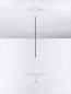 Preview: Nova Luce LED Pendelleuchte Edem 8W warmweiss 3000K Weiß Stahl Aluminium Ø30cm 9870044