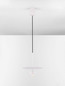 Preview: Nova Luce LED Pendelleuchte Edem 8W warmweiss 3000K Weiß Stahl Aluminium Ø30cm 9870044
