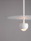 Preview: Nova Luce LED Pendelleuchte Edem 8W warmweiss 3000K Weiß Stahl Aluminium Ø30cm 9870044