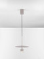 Preview: Nova Luce LED Pendelleuchte Edem 8W warmweiss 3000K Beige Stahl Aluminium Ø30cm 9870045