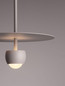 Preview: Nova Luce LED Pendelleuchte Edem 8W warmweiss 3000K Beige Stahl Aluminium Ø30cm 9870045
