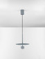 Preview: Nova Luce LED Pendelleuchte Edem 8W warmweiss 3000K Blaugrau Stahl Aluminium Ø30cm 9870046