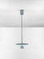 Preview: Nova Luce LED Pendelleuchte Edem 8W warmweiss 3000K Blaugrau Stahl Aluminium Ø30cm 9870046