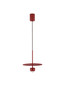 Preview: Nova Luce LED Pendelleuchte Edem 8W warmweiss 3000K Rot Stahl Aluminium Ø30cm 9870047