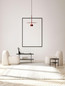 Preview: Nova Luce LED Pendelleuchte Edem 8W warmweiss 3000K Rot Stahl Aluminium Ø30cm 9870047