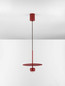 Preview: Nova Luce LED Pendelleuchte Edem 8W warmweiss 3000K Rot Stahl Aluminium Ø30cm 9870047