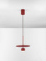 Preview: Nova Luce LED Pendelleuchte Edem 8W warmweiss 3000K Rot Stahl Aluminium Ø30cm 9870047