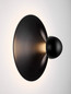 Preview: Nova Luce LED Wandleuchte Edem 9W warmweiss 3000K Schwarz Stahl Aluminium Ø25cm 9870048