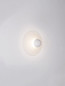Preview: Nova Luce LED Wandleuchte Edem 9W warmweiss 3000K Weiß Stahl Aluminium Ø25cm 9870049