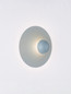 Preview: Nova Luce LED Wandleuchte Edem 9W warmweiss 3000K Blaugrau Stahl Aluminium Ø25cm 9870051