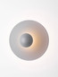 Preview: Nova Luce LED Wandleuchte Edem 9W warmweiss 3000K Blaugrau Stahl Aluminium Ø25cm 9870051