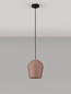 Preview: Nova Luce Pendelleuchte Omio E27 IP55 Rot Beton Ø20cm 9919101