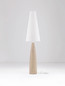 Preview: Nova Luce Stehleuchte Mizu E27 Creme Weiß Gips 130cm 9919103