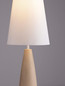 Preview: Nova Luce Stehleuchte Mizu E27 Creme Weiß Gips 130cm 9919103