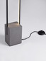 Preview: Nova Luce LED Stehleuchte Lithos 26W warmweiss 3000K Schwarz Anthrazit Beton 161cm 9919105