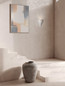 Preview: Nova Luce Wandleuchte Miso E14 Weiß Gips 38x22cm 9919106