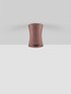 Preview: Nova Luce Deckenleuchte Pelia GU10 Rot Beton Ø8cm 9919109