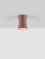 Preview: Nova Luce Deckenleuchte Pelia GU10 Rot Beton Ø8cm 9919109