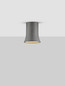 Preview: Nova Luce Deckenleuchte Aku GU10 Schwarz Beton Ø9,5cm 9919111