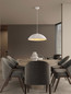 Preview: Nova Luce Pendelleuchte Ammos E27 Weiß Beton Ø50cm 9919114