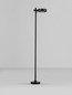 Preview: Nova Luce LED Wegeleuchte Dyol drehbar 7W warmweiss 3000K IP65 salzwasserfest Schwarz Aluminium 102cm 9923400