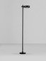 Preview: Nova Luce LED Wegeleuchte Dyol drehbar 7W warmweiss 3000K IP65 salzwasserfest Schwarz Aluminium 102cm 9923400