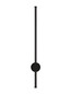 Preview: Nova Luce LED Außen-Wandleuchte Ridge 12W warmweiss 3000K IP65 salzwasserfest Schwarz Aluminium 65x8cm 9923406