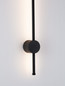 Preview: Nova Luce LED Außen-Wandleuchte Ridge 12W warmweiss 3000K IP65 salzwasserfest Schwarz Aluminium 65x8cm 9923406