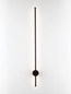 Preview: Nova Luce LED Außen-Wandleuchte Ridge 19W warmweiss 3000K IP65 salzwasserfest Schwarz Aluminium 97x8cm 9923408