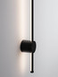 Preview: Nova Luce LED Außen-Wandleuchte Ridge 19W warmweiss 3000K IP65 salzwasserfest Schwarz Aluminium 97x8cm 9923408