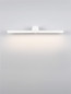 Preview: Nova Luce LED Außen-Wandleuchte Breggo 12W warmweiss 3000K IP54 Weiß Aluminium 61x10cm 9923419