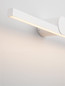 Preview: Nova Luce LED Außen-Wandleuchte Breggo 12W warmweiss 3000K IP54 Weiß Aluminium 61x10cm 9923419