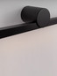 Preview: Nova Luce LED Außen-Wandleuchte Breggo 17W warmweiss 3000K IP54 Schwarz Aluminium 81x10cm 9923422