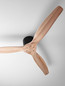 Preview: Nova Luce Deckenventilator Ninemia Schwarz Holz Metall Ø132cm 9952370
