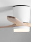 Preview: Nova Luce LED Deckenventilator Aloa 18W CCT warm-/neutral-/tageslichtweiss 3000/4000/6500K Weiß Holz Metall Ø132cm 9952376