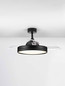 Preview: Nova Luce LED Deckenventilator Nevma 36W CCT warm-/neutral-/tageslichtweiss 3000/4000/6500K Schwarz Metall Ø107cm 9952377