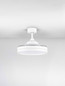 Preview: Nova Luce LED Deckenventilator Nevma 36W CCT warm-/neutral-/tageslichtweiss 3000/4000/6500K Weiß Metall Ø107cm 9952378