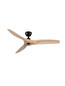 Preview: Nova Luce Deckenventilator Arcadia Schwarz Holz Metall Ø132cm 9953199
