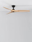 Preview: Nova Luce Deckenventilator Arcadia Schwarz Holz Metall Ø132cm 9953199