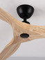 Preview: Nova Luce Deckenventilator Arcadia Schwarz Holz Metall Ø132cm 9953199