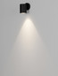 Preview: Nova Luce LED Außen-Wandleuchte Jackie 3W warmweiss 3000K IP65 salzwasserfest Anthrazit Aluminium Ø6cm 9971462