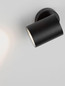 Preview: Nova Luce LED Außen-Wandleuchte Jackie 3W warmweiss 3000K IP65 salzwasserfest Anthrazit Aluminium Ø6cm 9971462
