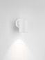 Preview: Nova Luce LED Außen-Wandleuchte Jackie 3W warmweiss 3000K IP65 salzwasserfest Weiß Aluminium Ø6cm 9971463