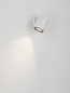 Preview: Nova Luce LED Außen-Wandleuchte Jackie 3W warmweiss 3000K IP65 salzwasserfest Weiß Aluminium Ø6cm 9971463