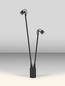 Preview: Nova Luce LED Wegeleuchte Sento schwenkbar 6W warmweiss 3000K IP65 salzwasserfest Anthrazit Aluminium 70cm 9971465