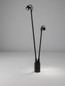 Preview: Nova Luce LED Wegeleuchte Sento schwenkbar 6W warmweiss 3000K IP65 salzwasserfest Anthrazit Aluminium 70cm 9971465