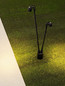 Preview: Nova Luce LED Wegeleuchte Sento schwenkbar 6W warmweiss 3000K IP65 salzwasserfest Anthrazit Aluminium 70cm 9971465