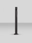 Preview: Nova Luce LED Wegeleuchte Nooi 6W warmweiss 3000K IP65 salzwasserfest Anthrazit Aluminium 60cm 9971467